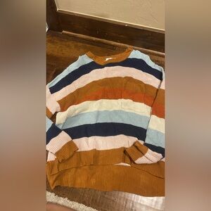 Madewell Striped Multicolor Sweater
